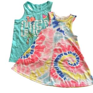 Carter’s | Colorful Kids Sleeveless Tops Set